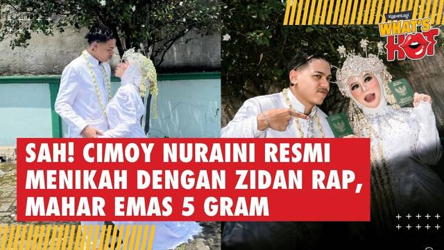 Sah! Cimoy Nuraini Resmi Menikah Dengan Zidan Rap, Mahar Emas 5 Gram