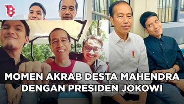 Momen Desta akrab banget dengan Presiden Jokowi, disopiri hingga naik LRT bareng
