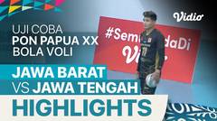 Highlights | Jawa Barat 3 vs 0 Jawa Tengah | Uji Coba Bola Voli PON XX Papua