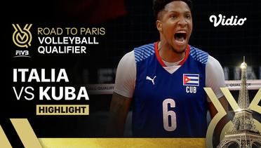 Italia vs Kuba - Highlights  | Men's FIVB Road to Paris Volleyball Qualifier