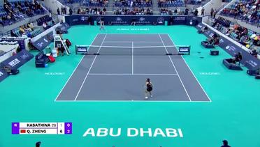 Daria Kasatkina vs Qinwen Zheng - Highlights | WTA Mubadala Abu Dhabi Open 2023