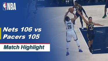 Match Highlight | Brooklyn Nets 106 vs 105 Indiana Pacers | NBA Regular Season 2019/20