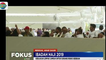 Jemaah Haji Asal Indonesia Lakukan Ritual Lempar Jumrah - Fokus Pagi