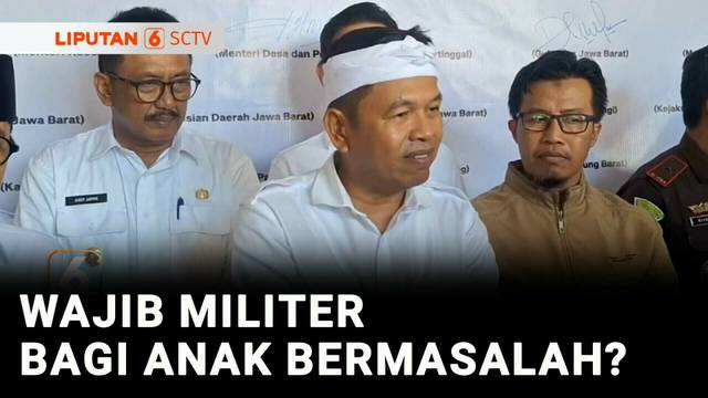 Atasi Tawuran, Pemprov Jabar Bakal Terapkan Wajib Militer Bagi Anak Bermasalah | Liputan 6
