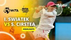 Iga Swiatek vs Sorana Cirstean - Highlights | WTA Mutua Madrid Open 2024