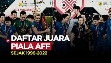 Daftar Juara Piala AFF dari Masa ke Masa, Terbaru Thailand Sang Raja ASEAN