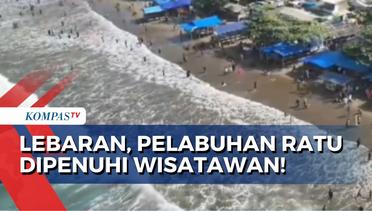 Ramai! Wisatawan Padati Kawasan Wisata Pelabuhan Ratu di Sukabumi saat Libur Lebaran