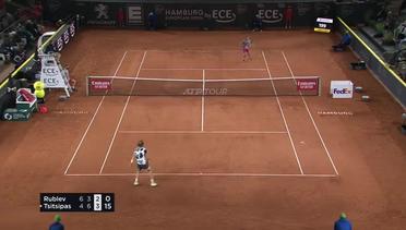 Match Highlight | Andrey Rublev 2 vs 1 Stefanos Tsitsipas | ATP Hamburg European Open 2020