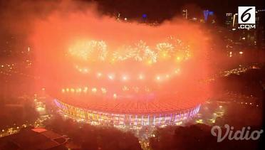 Kemeriahan Pesta Kembang Api Closing Asian Games