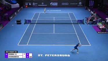 Match Highlight | Vera Zvonareva 2 vs 1 Fiona Ferro | WTA St. Petersburg Ladies Trophy 2021