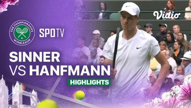 J. Sinner (ITA) vs Y. Hanfmann (GER) - Highlights | Wimbledon 2024 - Gentlemen's Singles