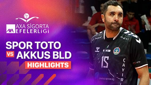 Spor Toto vs Akkus Bld - Highlight | Turkish Men's Volleyball League 2025/26