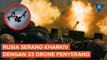 Puluhan Drone dan 2 Rudal Rusia Serang Ukraina
