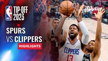 San Antonio Spurs vs LA Clippers - Highlights | NBA Regular Season 2023/24