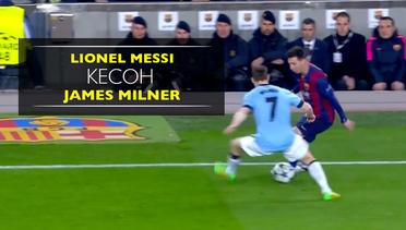 Aksi Messi Menipu Milner Hingga Membuat Guardiola Menutupi Wajahnya