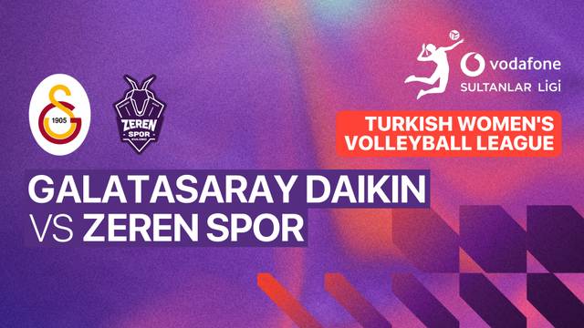 Galatasaray Daikin vs Zeren Spor - Full Match | Turkish Women's Volleyball League 2025/26