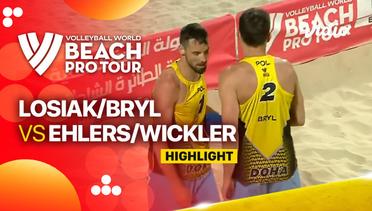 Highlights |  Losiak/Bryl (POL) vs Nicolai/Cottafava (ITA) | Beach Pro Tour Elite 16 Doha, Qatar 2023