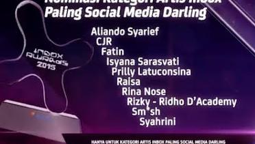 Nominasi Kategori Artis Inbox Paling Social Media Darling - Inbox Awards 2015