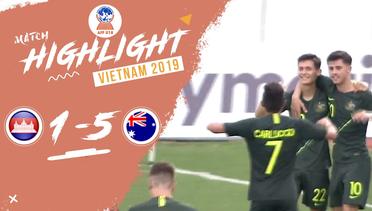 Full Highlight - Kamboja 1 vs 5 Australia | Piala AFF U-18 2019
