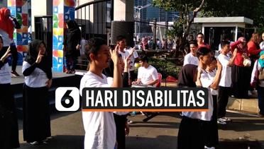 Mensos Peringati Hari Disabilitas Internasional di Car Free Day 