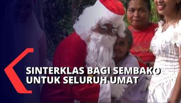 Rayakan Toleransi Jelang Hari Natal, Ibu-ibu di Maluku Berbagi Sembako pada Lansia