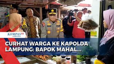Kapolda Lampung Tinjau Pasar, Warga Curhat Bahan Pokok Mahal!