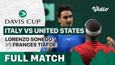 Full Match | Quarterfinal: Italy vs United States | Lorenzo Sonego vs Frances Tiafoe | Davis Cup 2022