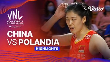 China vs Polandia - Highlights | Women's Volleyball Nations League 2024