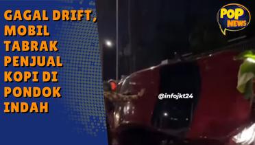 Gagal Drift, Mobil Tabrak Penjual Kopi di Pondok Indah