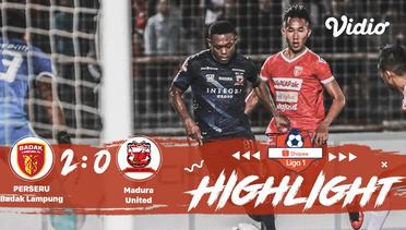 Full Highlight - Perseru Badak Lampung 2 vs 0 Madura United | Shopee Liga 1 2019/2020