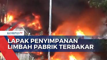 Kebakaran Lapak Penampungan Limbah Pabrik di Bekasi, Api Baru Bisa Dipadamkan Setelah 3 Jam Lebih