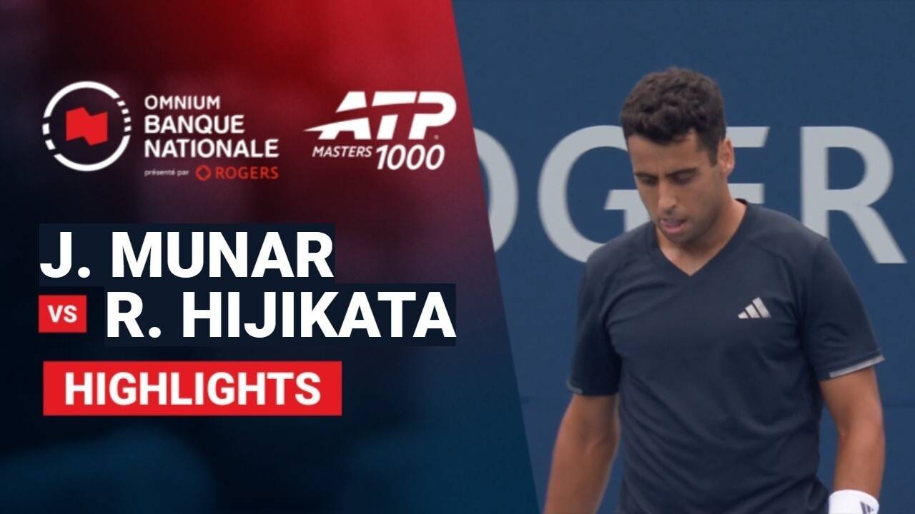 Jaume Munar vs Rinky Hijikata - Round 1 (Rogers Court) | ATP 1000: National Bank Open presented by Rogers 2026