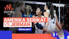 Match Highlights | Amerika Serikat vs Jerman | Women's Volleyball Nations League 2022