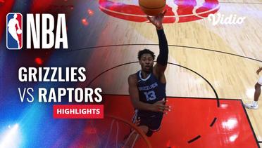 Memphis Grizzlies vs Toronto Raptors - Highlights | NBA Regular Season 2023/24