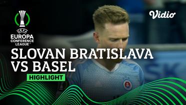 Highlights - Slovan Bratislava vs Basel | UEFA Europa Conference League 2022/23