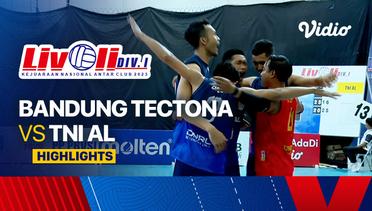 Putra: Bandung Tectona vs TNI AL - Highlights | Livoli Divisi 1 2023
