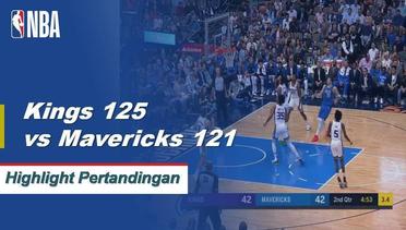 NBA I Cuplikan Pertandingan : Kings 125 vs Mavericks 121