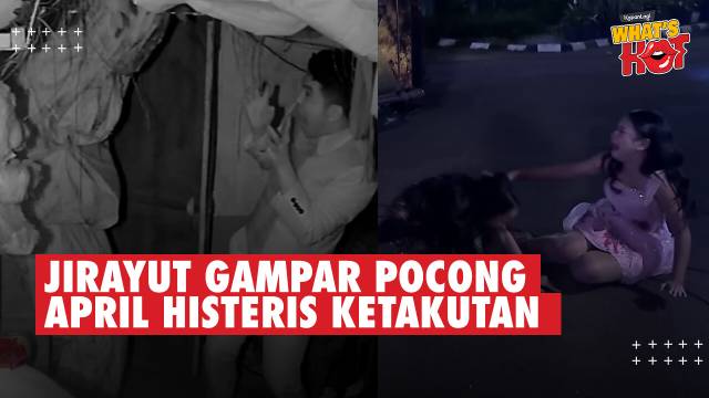 Jirayut Nekat Gampar Pocong Di Bis Hantu 'Tiba-Tiba Setan' - April Jatuh Sampai Nangis Histeris