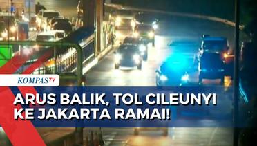 Pemudik Berangsur Kembali, Tol Cileunyi Bandung ke Jakarta Terpantau Ramai!