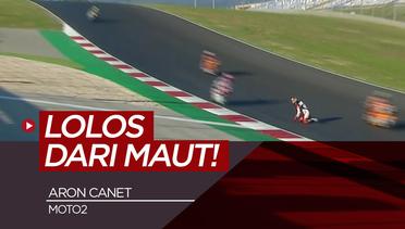 Pembalap Moto2 Aron Canet Lolos dari Maut Saat Terjatuh di Grand Prix Portugal