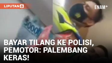 Viral! Pemotor Bayar Rp150 Ribu ke Polisi Palembang Usai Kena Tilang