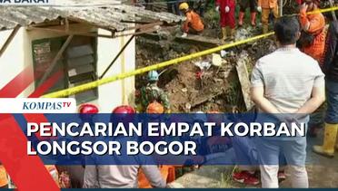 Sempat Dihentikan Sementara, Pencarian 4 Korban Longsor di Bogor Dilanjutkan Hari Ini