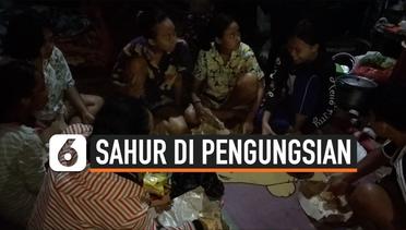 Suasana Sahur Ramadhan di Pengungsian Gempa Malang