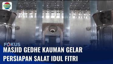 Masjid Gedhe Kauman Yogyakarta Menggelar Persiapan Salat Idul Fitri | Fokus