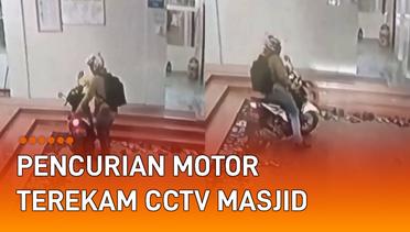 Sedang Waktu Sholat, Pria Curi Motor di Parkiran Masjid