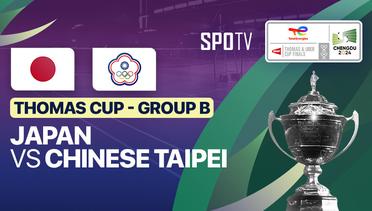 Japan vs Chinese Taipei - Thomas Cup Group B - TotalEnergies BWF Thomas & Uber Cup