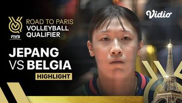 Match Highlights | Jepang vs Belgia | Women's FIVB Road to Paris Volleyball Qualifier