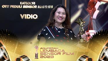 Selamat Untuk "Vidio" Peraih Anugerah Kategori OTT Peduli Sensor Mandiri | Anugerah Lembaga Sensor Film 2023