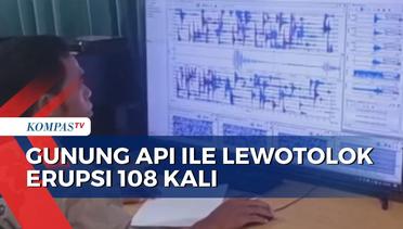 Update Aktivitas Gunung Ile Lewotolok: Erupsi 108 Kali, Stasus Waspada!