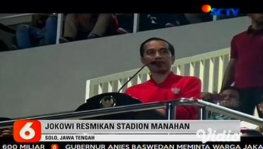 Jokowi Resmikan Stadion Manahan